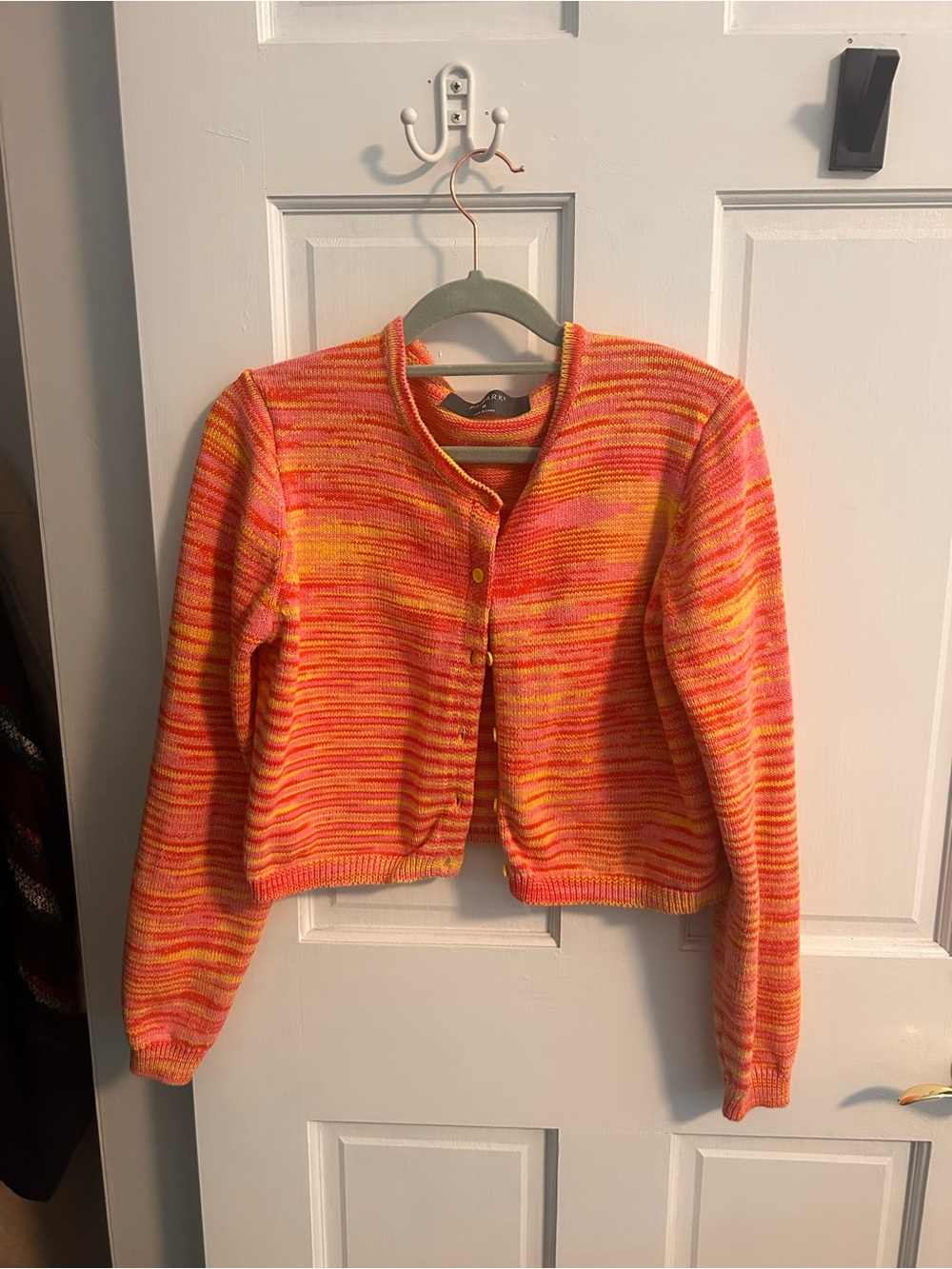 Primark Multicolor Cropped Cardigan - Pink, Orange, Yellow